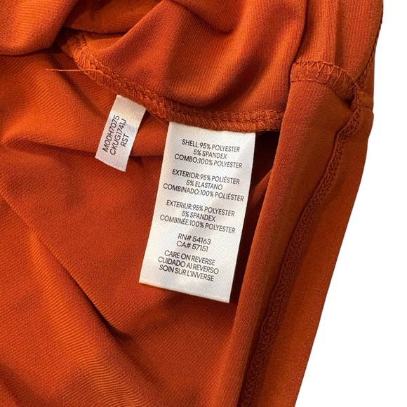 NWT, Calvin Klein Flutter-Sleeve Square-Neck Top in Rust, Sz XL - Picture 9 of 9